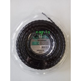Μισινέζα TORNADO 4.3mm - 21Μ στριφτή - στρογγυλή μαύρη